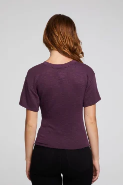 Chaser Brand Evelynn Plum Perfect Tee Cheap