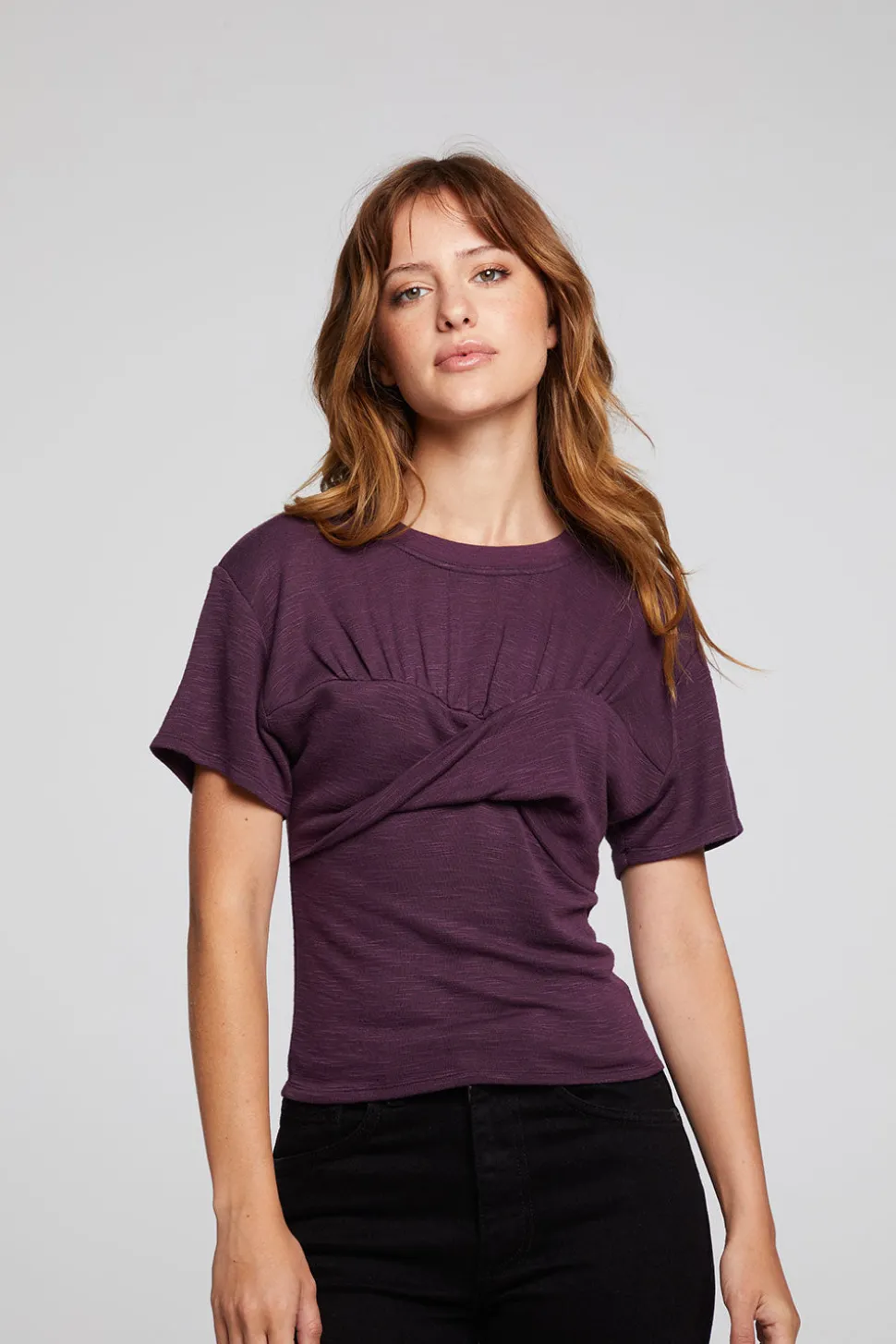 Chaser Brand Evelynn Plum Perfect Tee Cheap