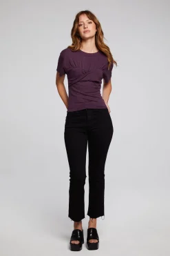 Chaser Brand Evelynn Plum Perfect Tee Cheap