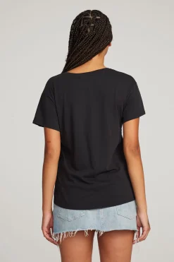 Chaser Brand Everyday Essential Black V-neck Tee Cheap