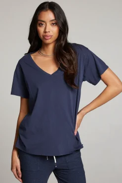 Chaser Brand Everyday Essential Canopy V Neck Tee New