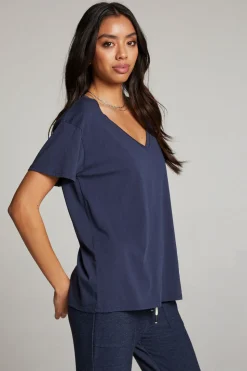 Chaser Brand Everyday Essential Canopy V Neck Tee New