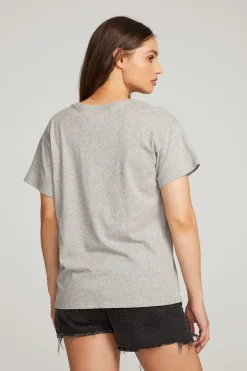 Chaser Brand Everyday Essential Heather Grey Crew Neck Tee Shop