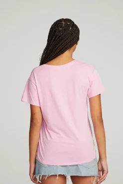 Chaser Brand Everyday Essential Pastel Lavender V-neck Tee Cheap