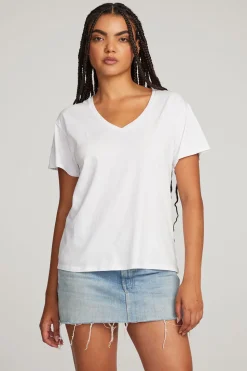 Chaser Brand Everyday Essential White V-neck Tee Store