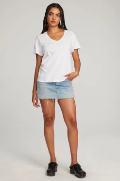 Chaser Brand Everyday Essential White V-neck Tee Store