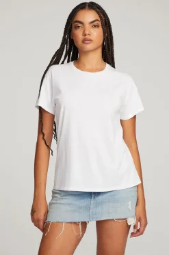 Chaser Brand Everyday Essential White Crew Neck Tee Clearance
