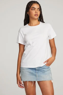 Chaser Brand Everyday Essential White Crew Neck Tee Clearance