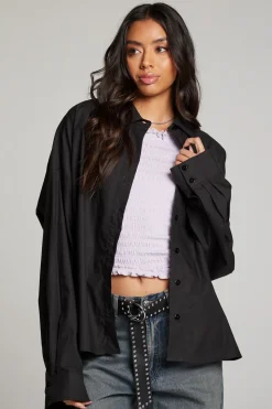 Chaser Brand Ezra Licorice Button Up Clearance