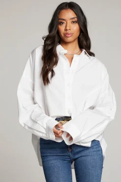 Chaser Brand Ezra White Button Up Discount
