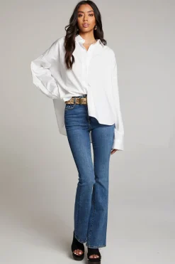Chaser Brand Ezra White Button Up Discount