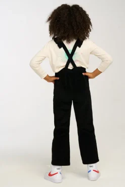 Chaser Brand Fairy Overall Raven Black Corduroy Flash Sale