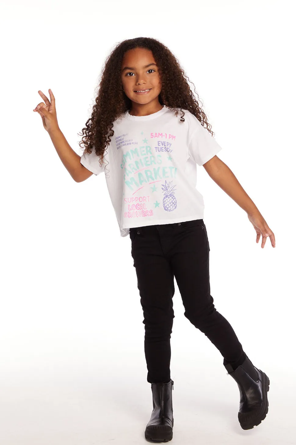 Chaser Brand Farmers Market Girls Tee Best Sale
