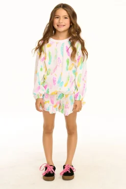 Chaser Brand Feathers Grotto Shorts Hot