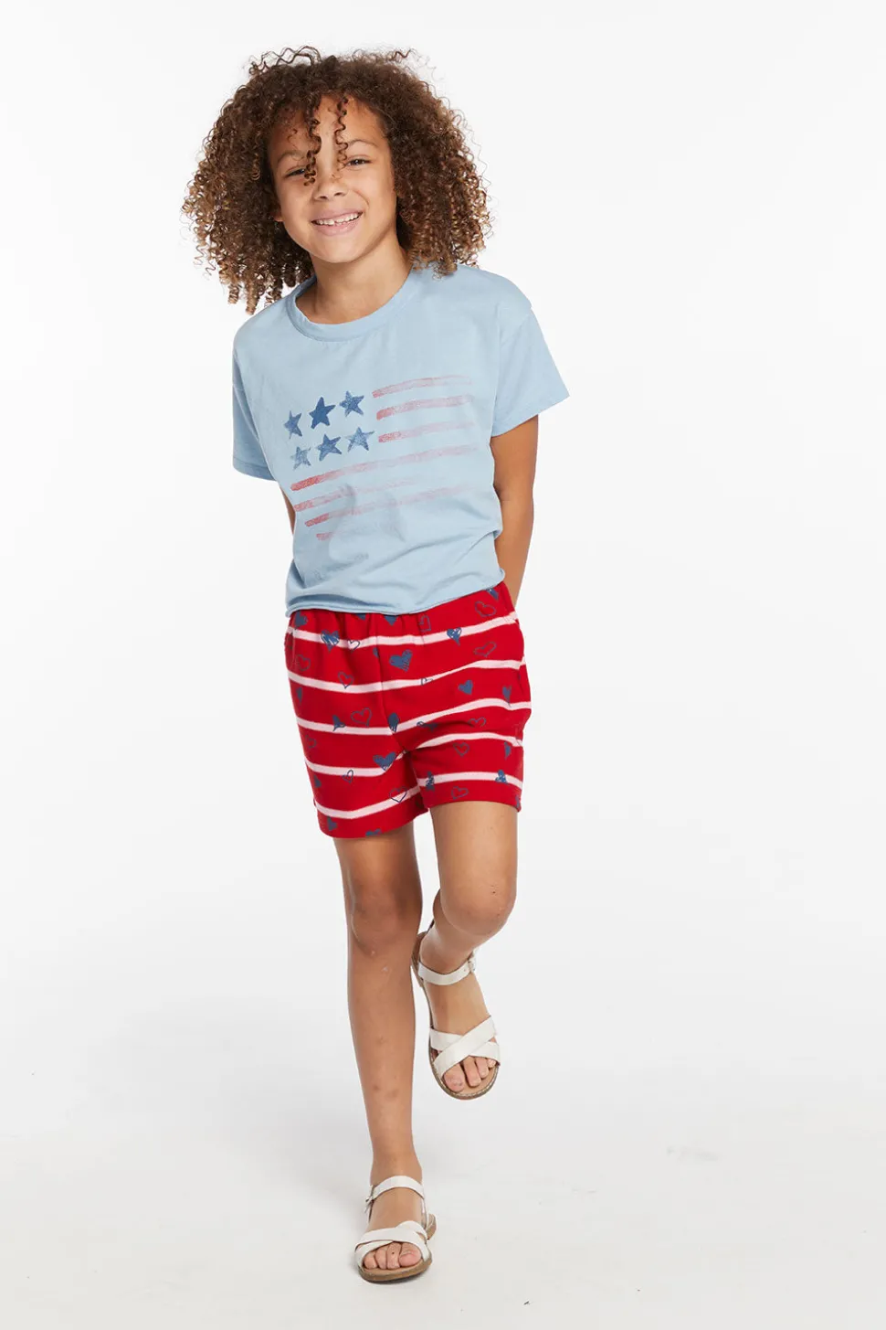 Chaser Brand Flag Girls Tee Discount