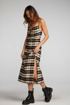 Chaser Brand Flannel Midi Slip Dress Flash Sale
