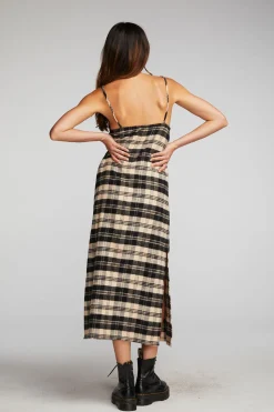 Chaser Brand Flannel Midi Slip Dress Flash Sale