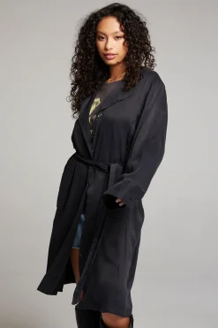 Chaser Brand Ford Licorice Trench Coat Fashion