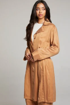 Chaser Brand Ford Toffee Trench Coat Sale