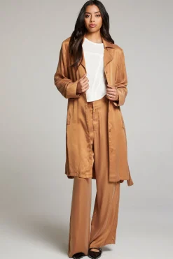 Chaser Brand Ford Toffee Trench Coat Sale