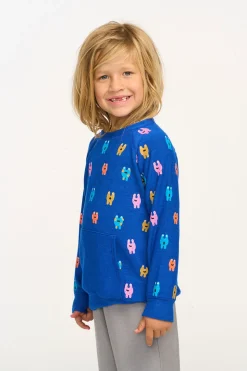 Chaser Brand Funny Monsters Kanga Pocket Pullover Cheap