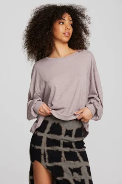 Chaser Brand Gauze Jersey Long Sleeve Tee Flash Sale