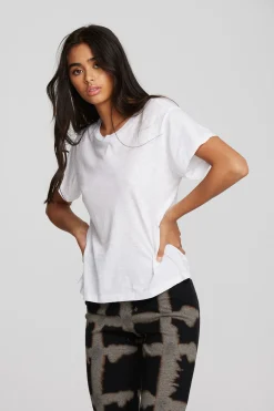 Chaser Brand Gauze Jersey Oversized Crewneck Tee Discount