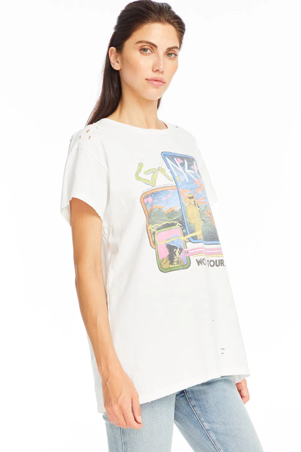 Chaser Brand Genesis - "World Tour '78" Distressed Crew Neck Outlet