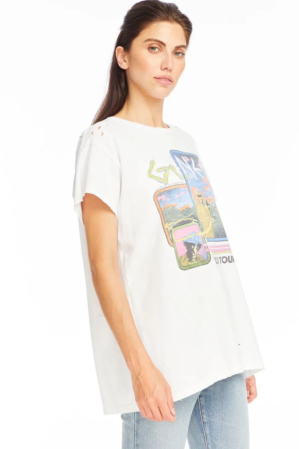 Chaser Brand Genesis - "World Tour '78" Distressed Crew Neck Outlet