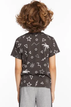 Chaser Brand Geo Palms Boys Tee Flash Sale