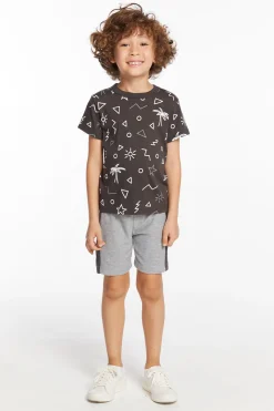 Chaser Brand Geo Palms Boys Tee Flash Sale