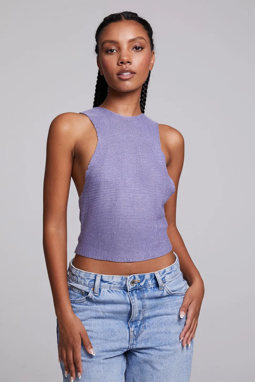 Chaser Brand Giana Violet Tank Top Sale