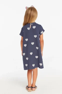 Chaser Brand Girls Beach Heart T- Shirt Dress Discount