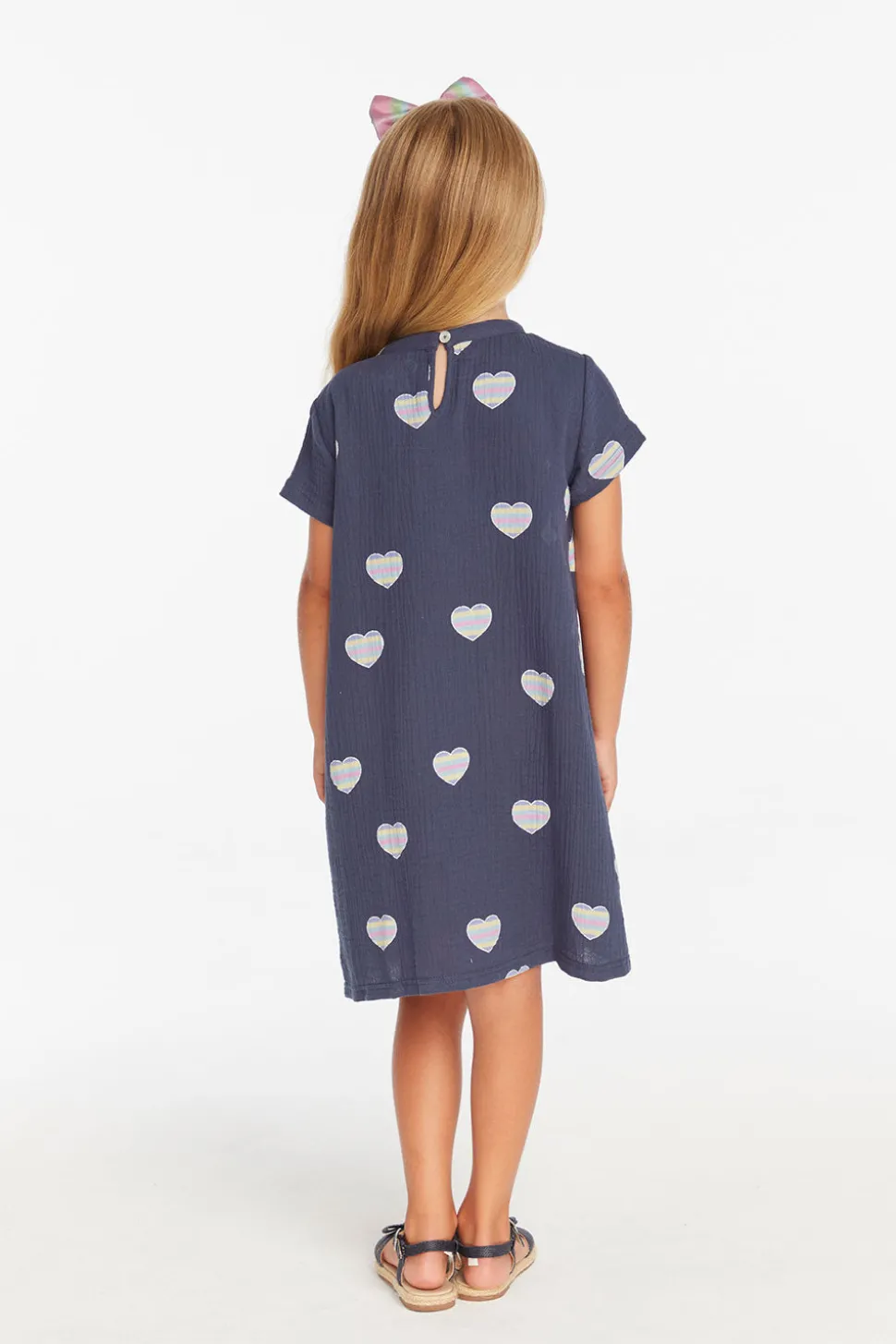 Chaser Brand Girls Beach Heart T- Shirt Dress Discount