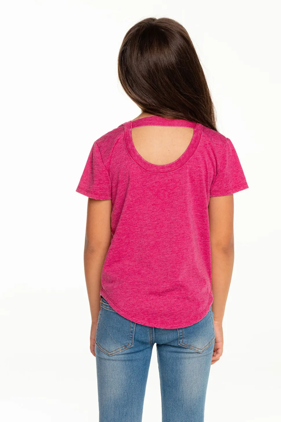 Chaser Brand Girls Recycled Vintage Jersey Short Sleeve Scoop Back Shirt Sale