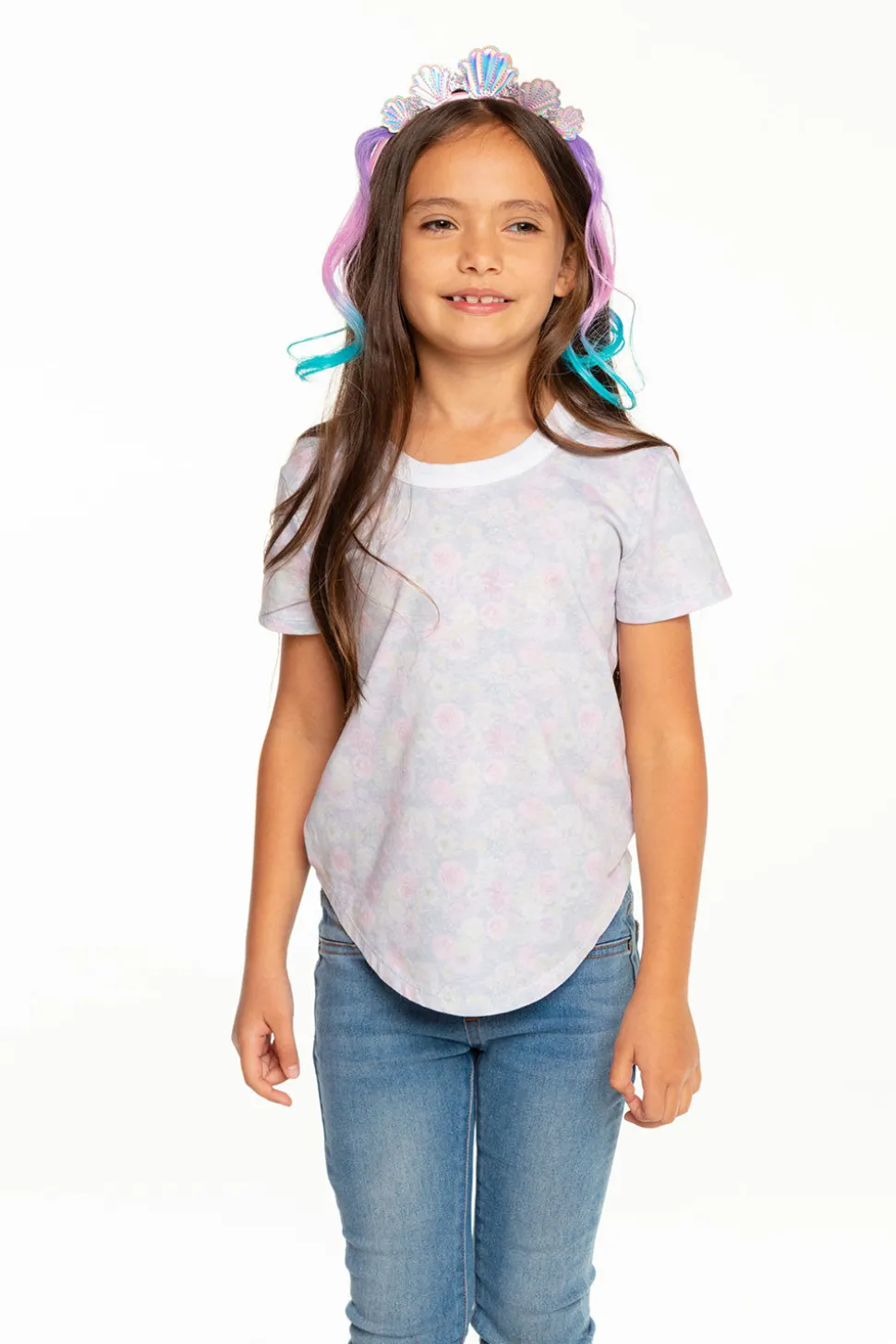 Chaser Brand Girls Recycled Vintage Jersey Short Sleeve Scoop Back Shirt Clearance