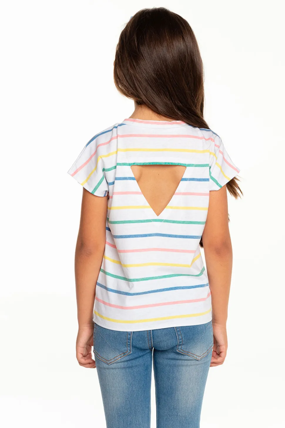 Chaser Brand Girls Recycled Vintage Jersey Cap Sleeve Vent Back Tee Best