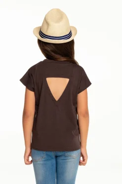 Chaser Brand Girls Recycled Vintage Jersey Cap Sleeve Vent Back Tee Shop