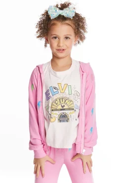 Chaser Brand Glitter Bolts Girls Zipup Hoodie Store