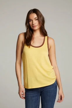 Chaser Brand Gloria Banana Cream Tank Top Best Sale