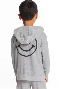 Chaser Brand Good Times Boys Long Sleeve Zip Up Hoodie Fashion