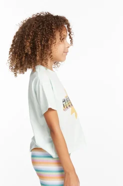 Chaser Brand Good Vibes Sun Girls Tee New