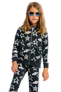 Chaser Brand Graffiti Saturn Zip Up Hoodie Cheap