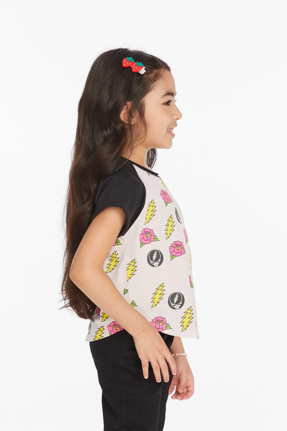 Chaser Brand Grateful Dead Skull & Roses Girls Tee Discount