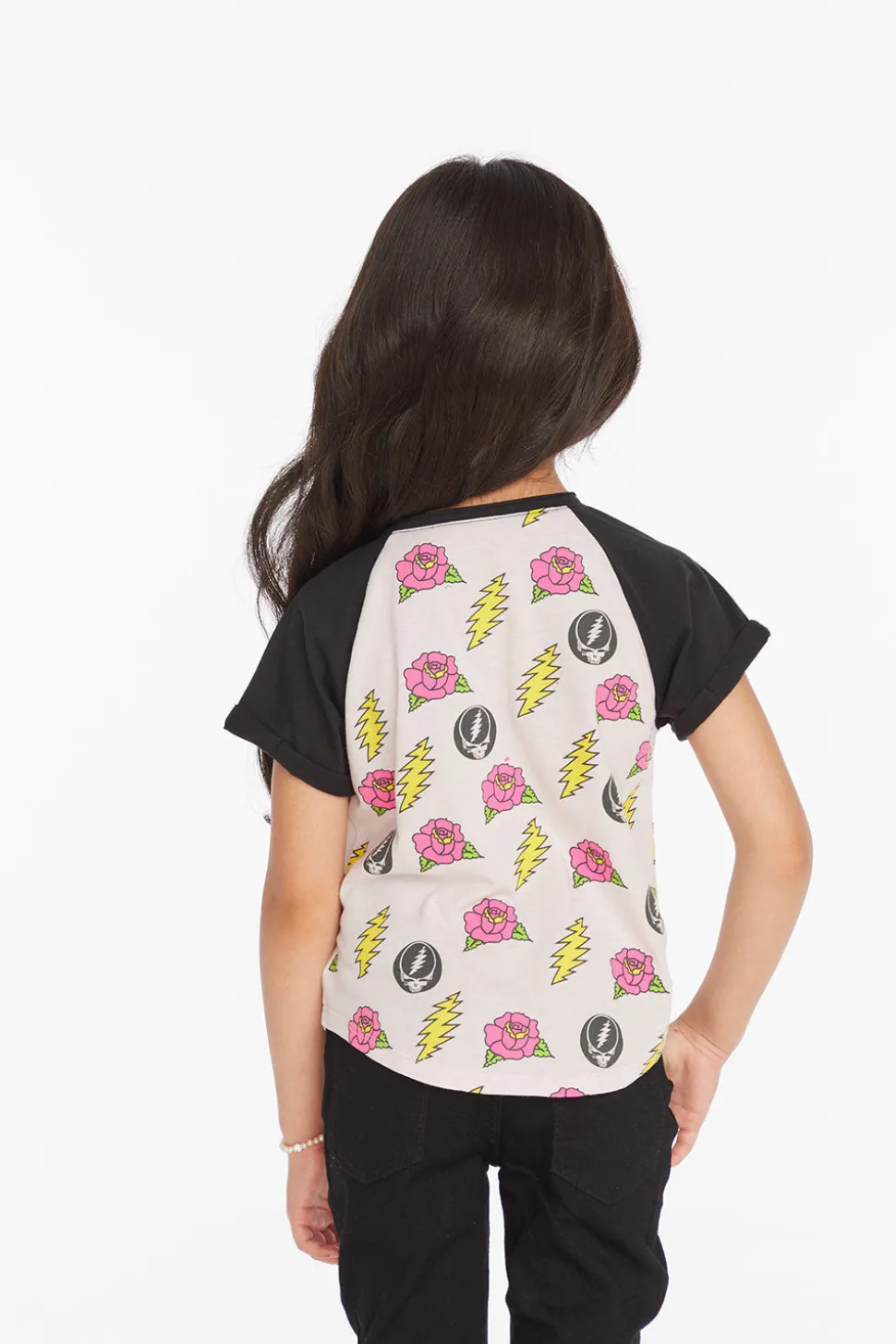 Chaser Brand Grateful Dead Skull & Roses Girls Tee Discount