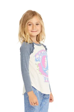 Chaser Brand Grateful Dead Skull & Roses Baseball Tee Shop