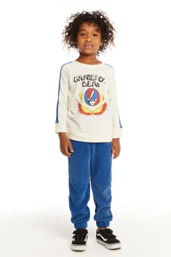 Chaser Brand Grateful Dead Skull And Wings Long Sleeve Fashion