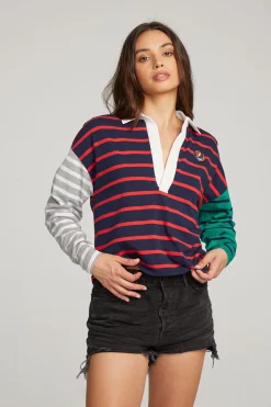 Chaser Brand Grateful Dead Stealie Rugby Shirt Sale