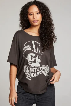 Chaser Brand Grateful Dead Top Hat Skull Tee Clearance
