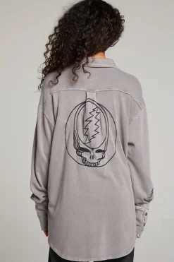 Chaser Brand Grateful Dead Tour Shirt Long Sleeve Button Down Sale